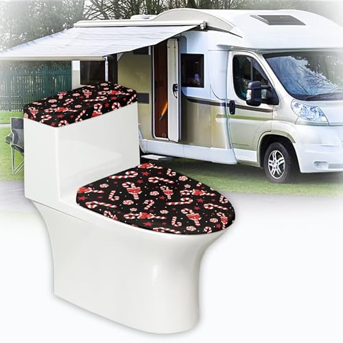 Christmas Toilet Lid and Tank Cover Set for Bathroom Decor Q334993