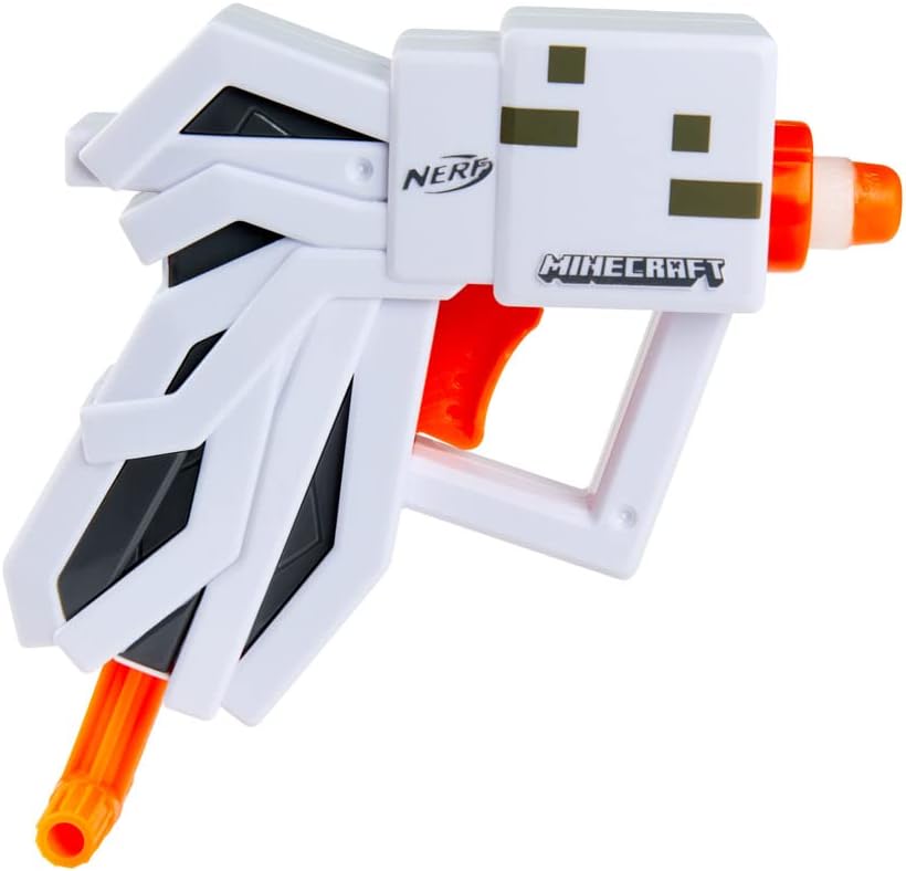 Minecraft Ghast Mini Blaster with 2 Darts, Pull-Down Priming Handle T274