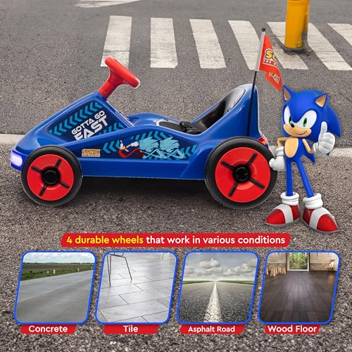 6V Electric Go Kart for Kids with Lights and Remote Control M7098