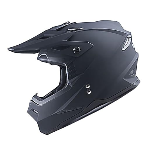 Adult Motocross Helmet Full Face Racing Style Matt Black U258