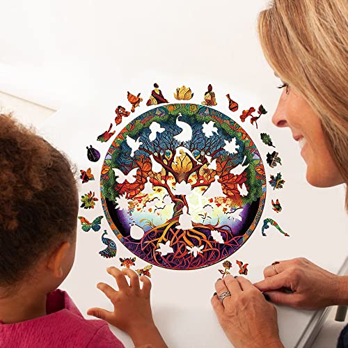 Wooden Puzzle for Adults, Yin Yang Life Tree, 190 Pieces C7623