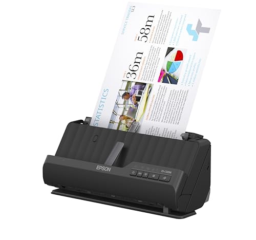 Wireless Compact Desktop Document Scanner with Auto Document Feeder B4143