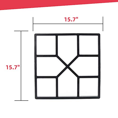 15.7" Square Concrete Path Maker Mold for Stepping Stone Paver A7453