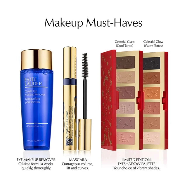 Holiday Makeup Skincare Set 11 Full-Size Favorites K5092