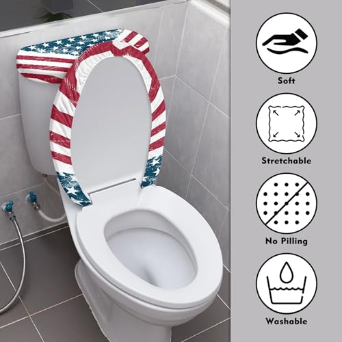 Christmas Toilet Lid and Tank Cover Set for Bathroom Decor Q334993
