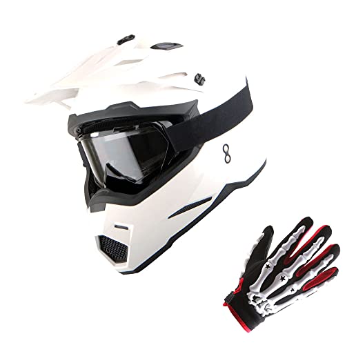 Adult Motocross Helmet Full Face Racing Style Matt Black U258