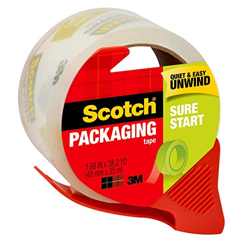 Shipping Packaging Tape, 1.88" x 38.2 yd, Clear, 1 Roll Z9207