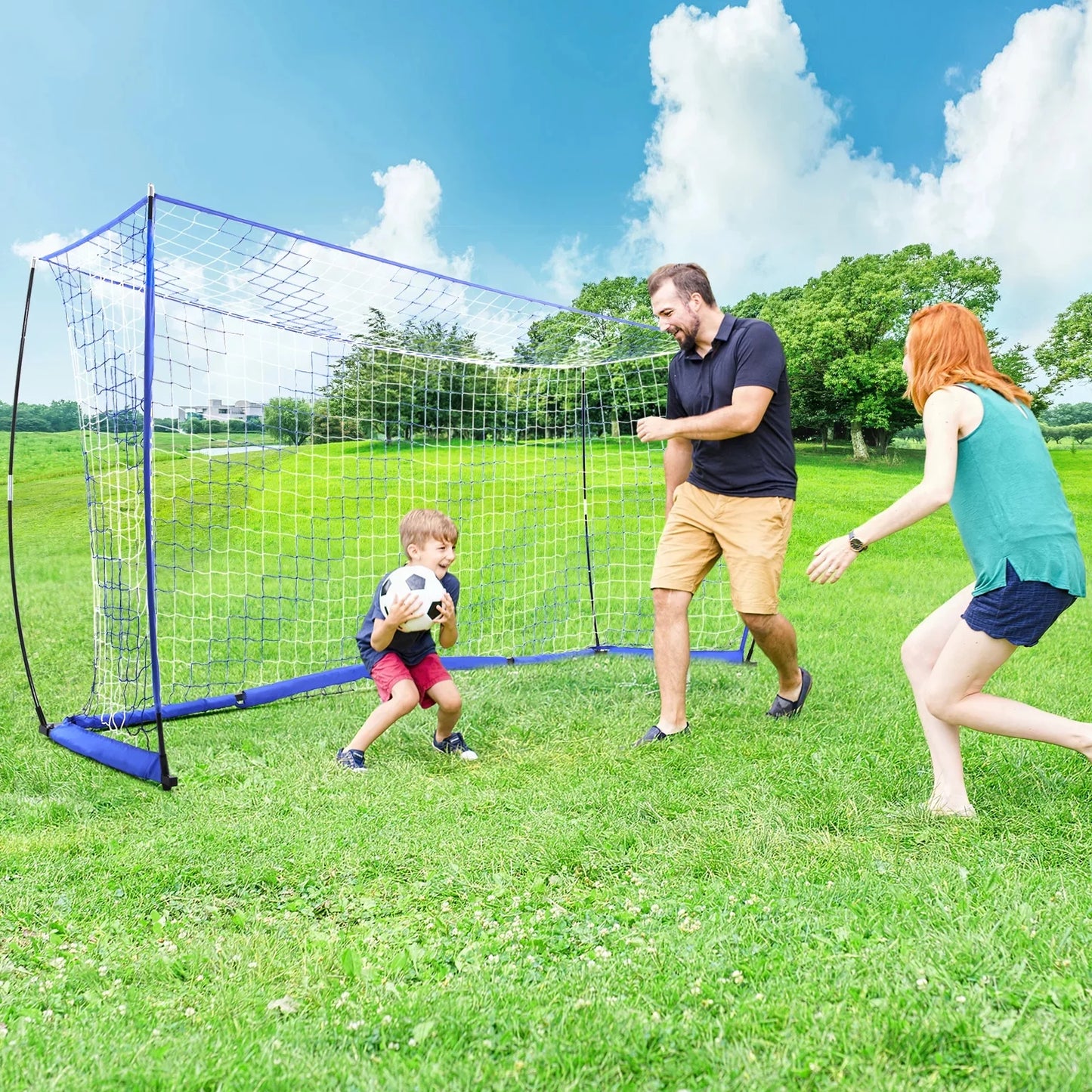 Portable Soccer Goal 12 ft x 6 ft for Backyard Training S15988