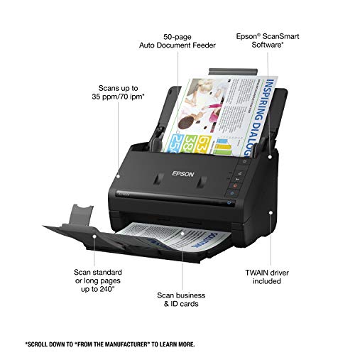 Color Duplex Desktop Document Scanner with Auto Document Feeder P90036