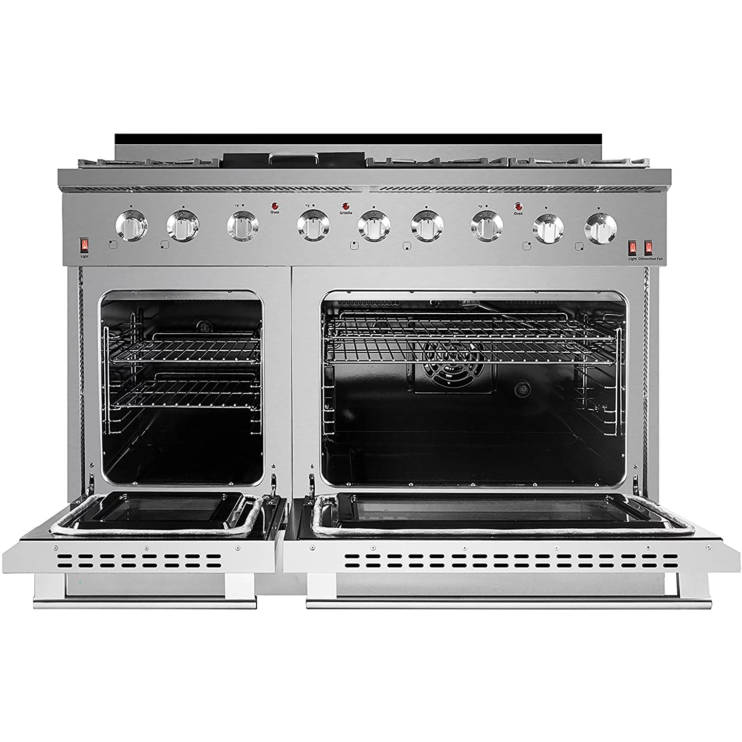 48" Stainless Steel Propane Gas Range with Convection Oven T446348