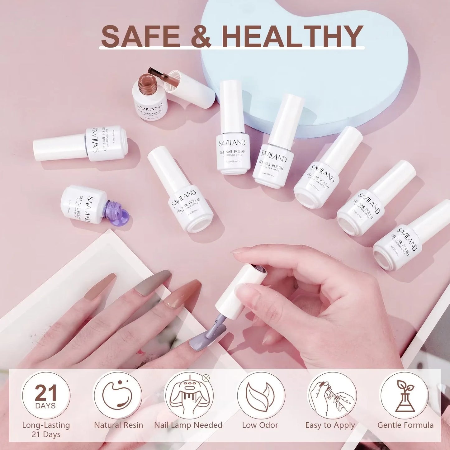 33PCS Gel Nail Polish Kit with Base and Top Coat F1763