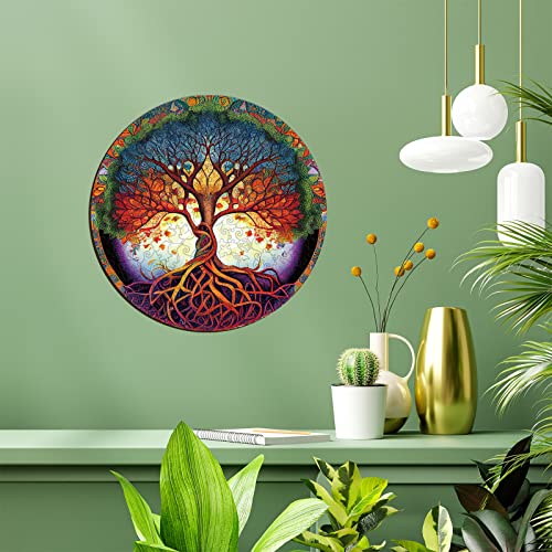 Wooden Puzzle for Adults, Yin Yang Life Tree, 190 Pieces C7623