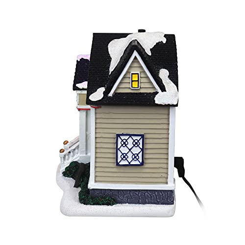 Lighted Musical Christmas Village Collectible Building Houses M7013