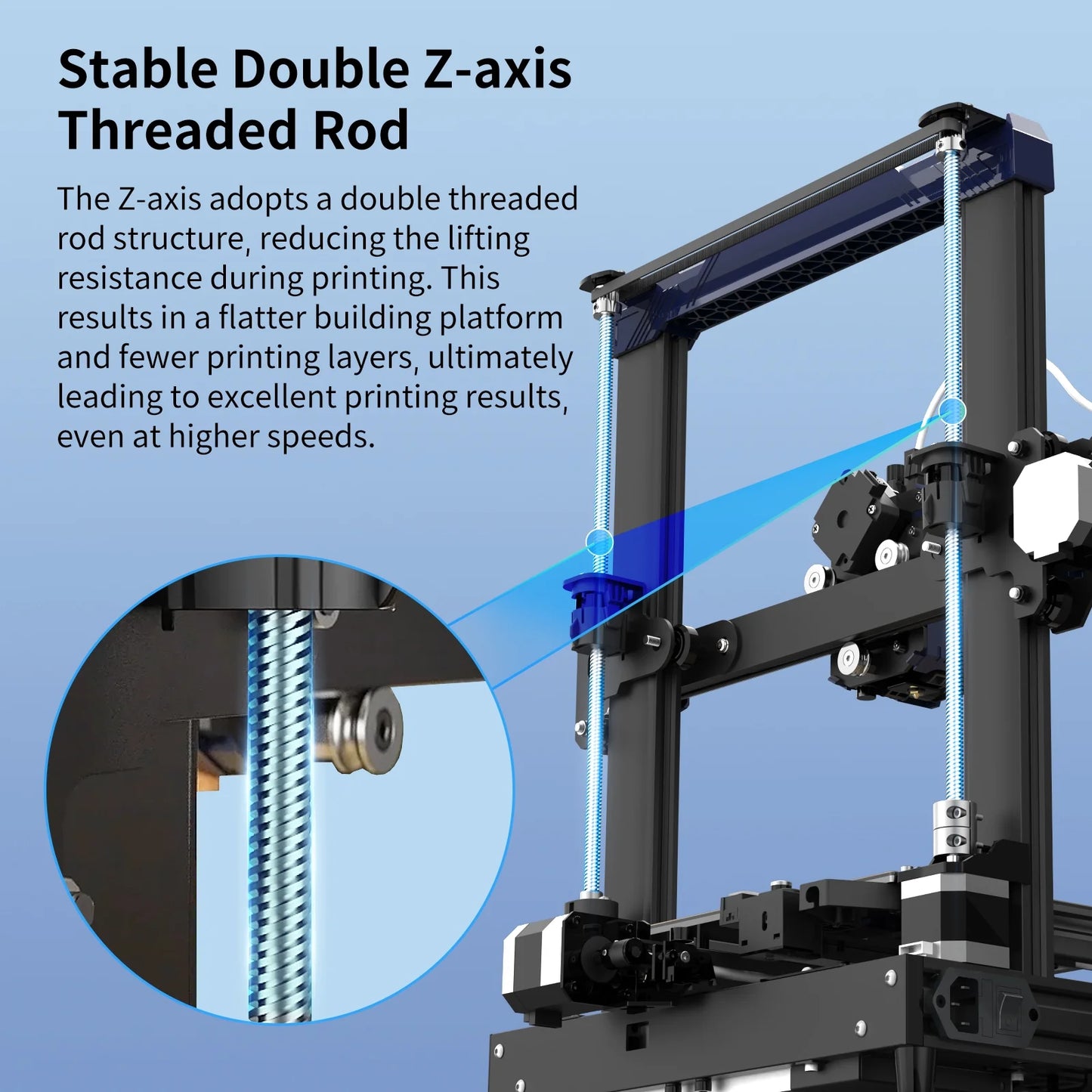 3D Printer, Auto Leveling, 8.7"x8.7"x9.84" C5718