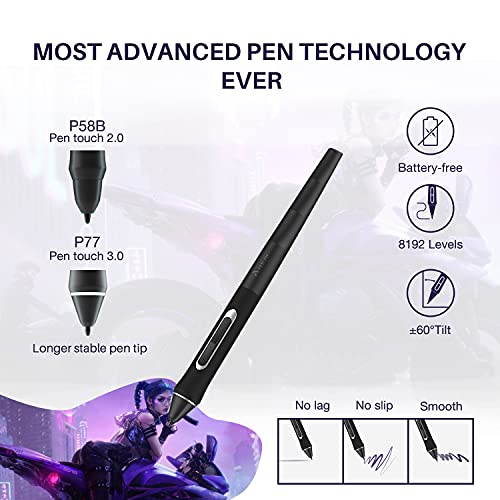 15.6 Inch Graphics Drawing Tablet with Screen Full-Laminated Display X781