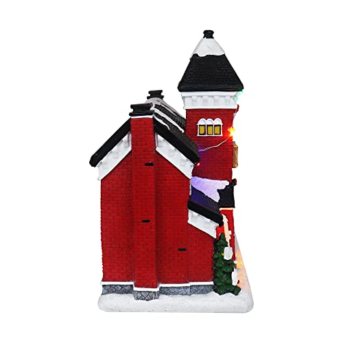 Lighted Musical Snow Village with Animated Kids Sledding A910926