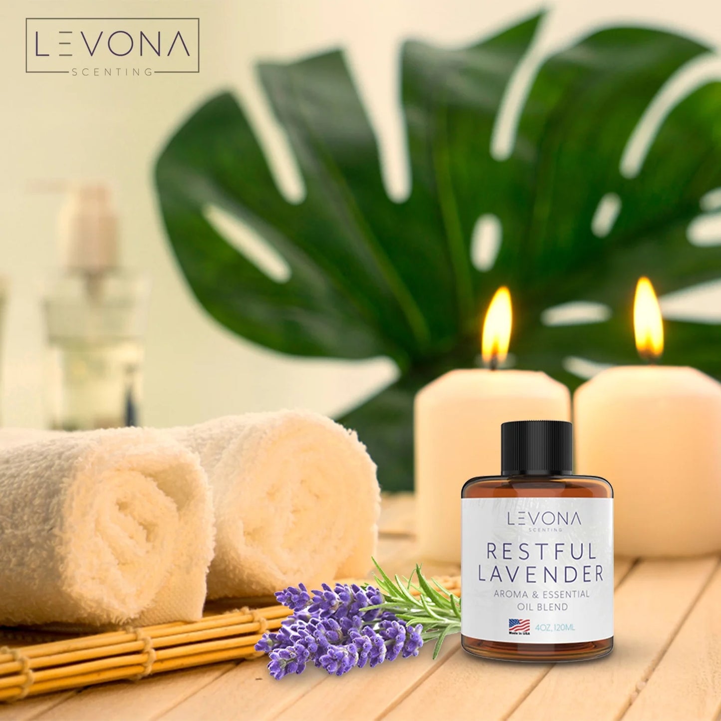 Pure Essential Oil for Diffuser - Lavender Floral Blend with Eucalyptus and Bergamot Z244