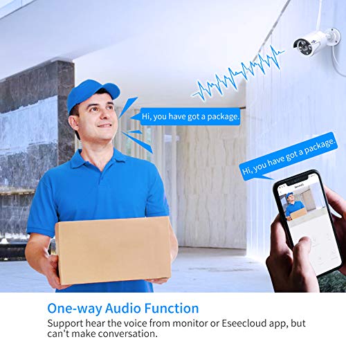 Wireless Security Camera System, 4K NVR, 4Pcs 3MP Night Vision WiFi Cameras D47166