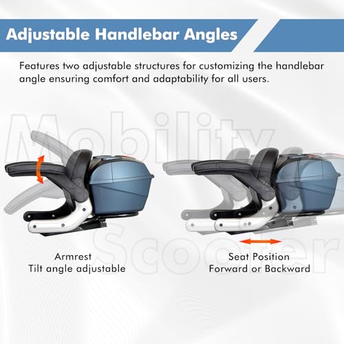 Heavy Duty 4 Wheel Mobility Scooter for Adults, All Terrain with Seat D693