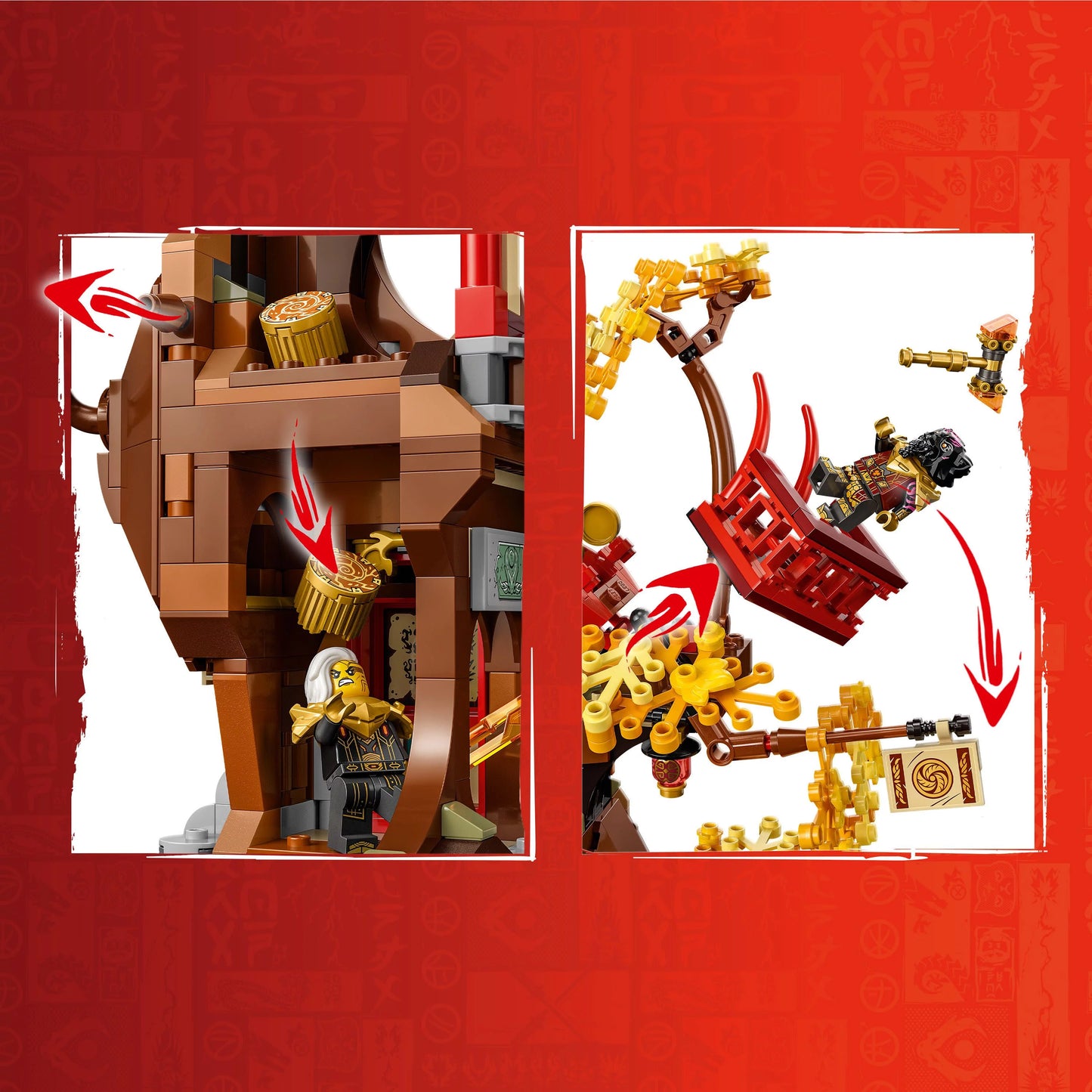 NINJAGO Temple of the Dragon Energy Cores Building Toy with 6 Minifigures N7313