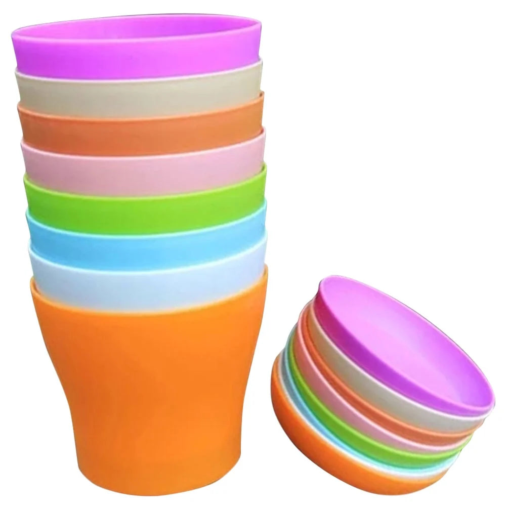 Plastic Flower Pot with Tray for Bonsai and Plants Q3110