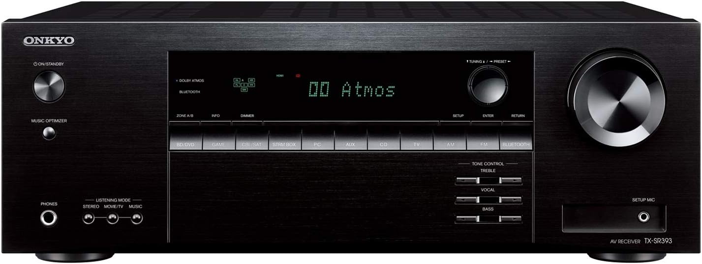 Onkyo TX-SR393 5.2 Channel A/V Receiver (Renewed)