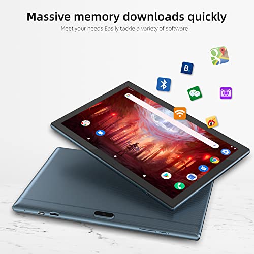 Tablet 10.1 inch Android 14 with Keyboard Case, Mouse, Stylus, 8GB+64GB, HD Touch Screen, Dual Camera, Wi-Fi, Blue W566112