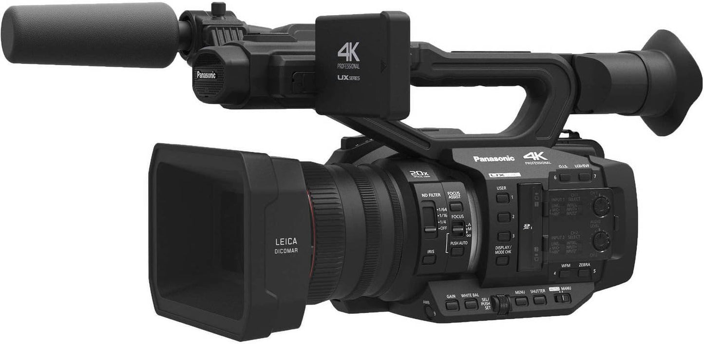 Panasonic AG-UX180 4K Premium Professional Camcorder (International Model)