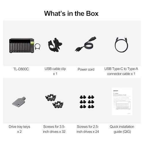 8 Bay Desktop JBOD Storage Enclosure with USB 3.2 Gen 2 Type-C R811