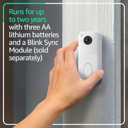 Video Doorbell with HD View, Two-Year Battery, and Sync Module Y886