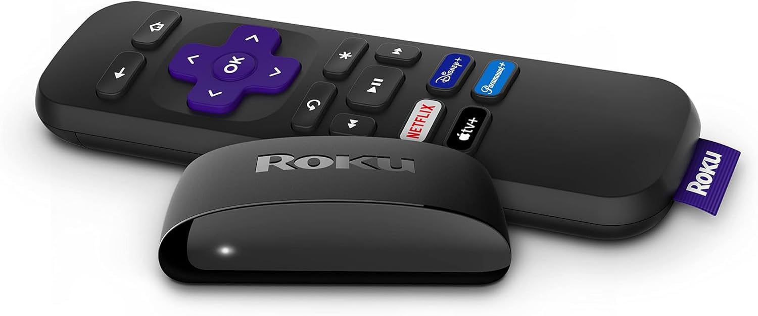 Roku Express HD Streaming Device with High-Speed HDMI Cable and Simple Remote, Guided Setup, and Fast Wi-Fi (2022) (Renewed)