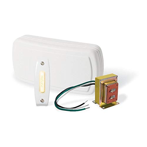 Two-Note Door Chime Kit with Lighted Pushbuttons, White J736535