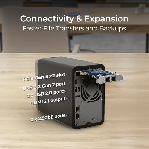 4 Bay Desktop NAS with Intel Celeron Quad-core Processor and Dual 2.5GbE F683073
