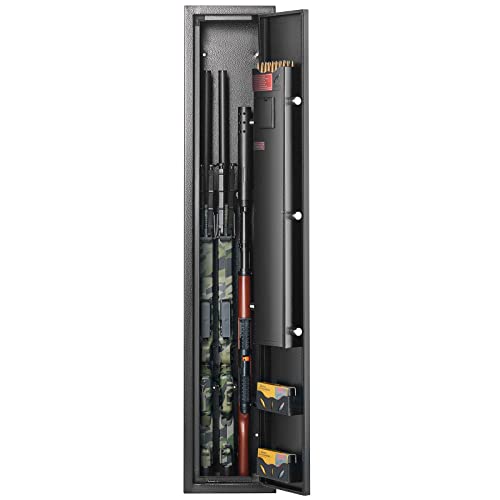 6-8 Rifles Gun Safe with Fingerprint and Digital Keypad Lock S64165
