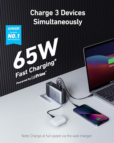 10,000mAh 30W USB-C Portable Charger with 65W Wall Charger S8397