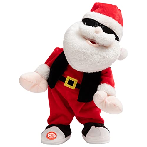 Animated Christmas Snowman Plush with LED Lights Musical Toy K182254