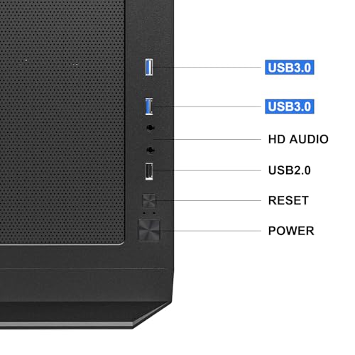 ATX NAS Computer Case Mid Tower with 4x120mm Fans, USB 3.0, 10x3.5'' HDD + 3x2.5'' SSD Q769998