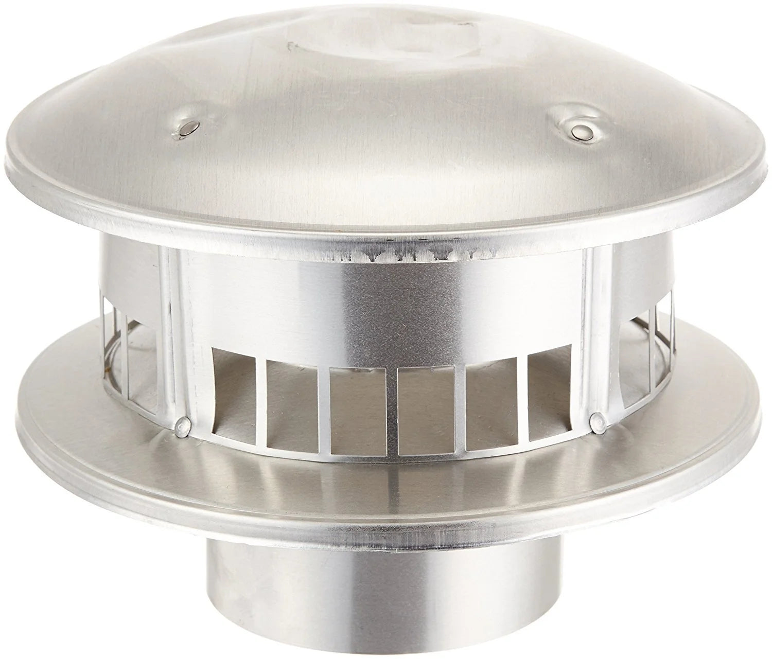Selkirk Metalbestos Selkirk 104800 Gas Vent, 4" Cap Bird Proof Type B Top Round, 4 Inch, Galvanized