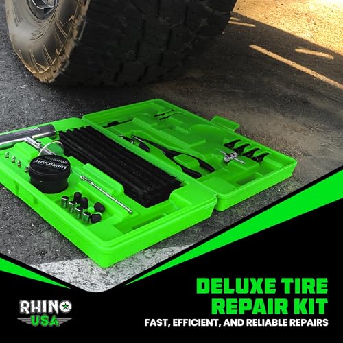Tire Repair Kit 86-Piece Heavy Duty Tubeless Tire Plug Tools for Car Motorcycle ATV UTV RV Trailer J124990