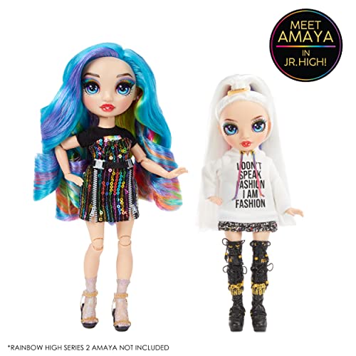 Rainbow High Jr High Series 2 Amaya Raine - 9" Posable Fashion Doll with Designer Accessories and Backpack V3372
