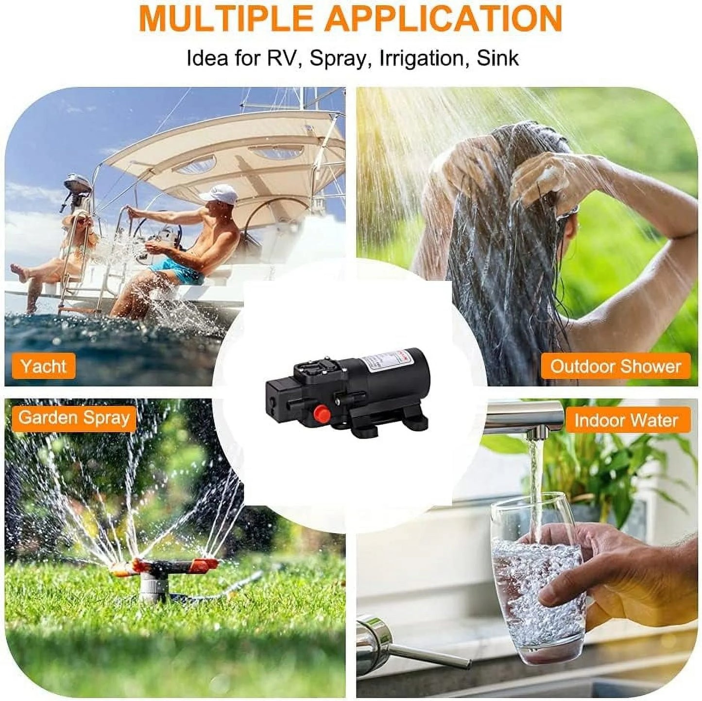 12V Water Pump 1.2GPM for Outdoor Tankless Water Heater J155727
