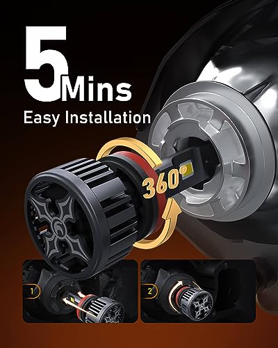 LED Combo Kit, 20000LM, 6000K Cool White, IP68, Pack of 4 D811