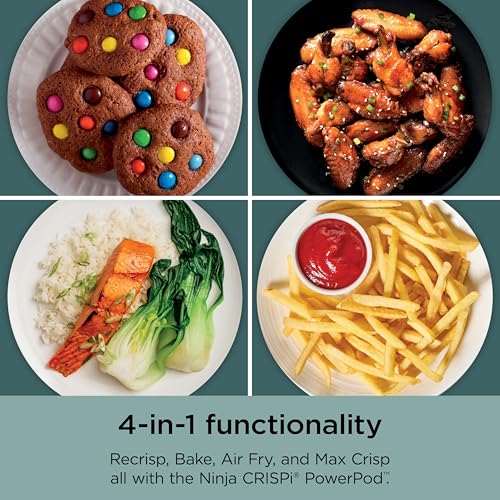 Air Fryer with Glass Containers, 4 QT & 6 Cup, Dishwasher Safe Y888