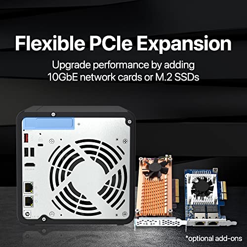 4 Bay Desktop NAS with Intel Celeron Quad-core Processor and Dual 2.5GbE F683073