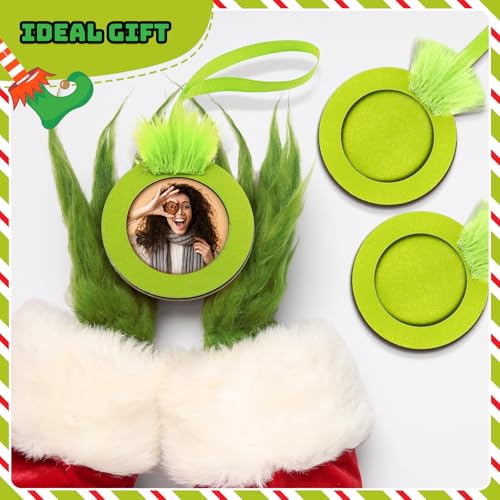 24 Pcs Christmas Photo Ornament Frames for Baby First Christmas Tree Keepsake F1934