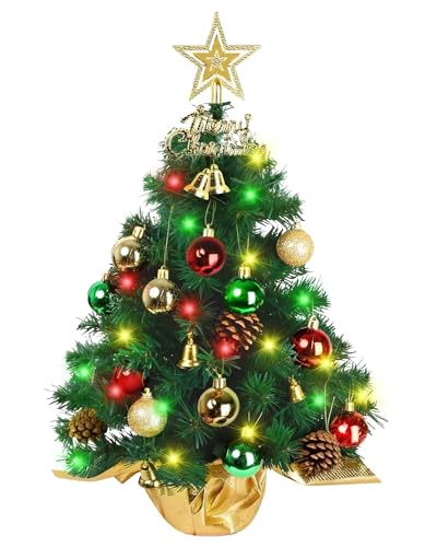 Green Tabletop Christmas Tree with LED Lights B3533