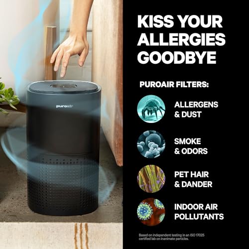 HEPA Air Purifier for Home Large Rooms, Quiet Air Filter for Bedroom A433