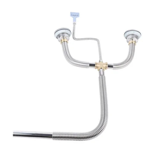 Kitchen Sink Double Bowl Drain Hose Flexible Anti-odor F100