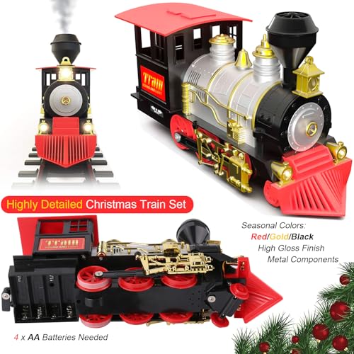 Christmas Train Set with Real Smoke, Lights and Sounds F87402