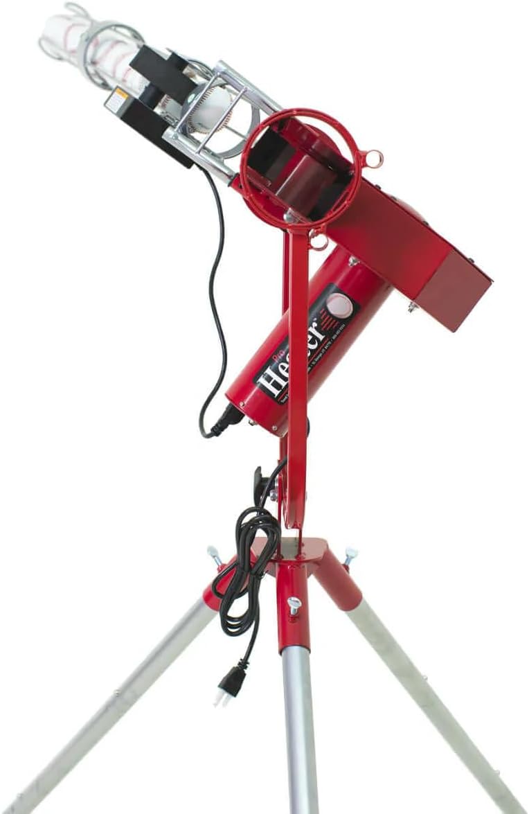 Baseball Pitching Machine with Auto Ball Feeder and Batting Cage B20494